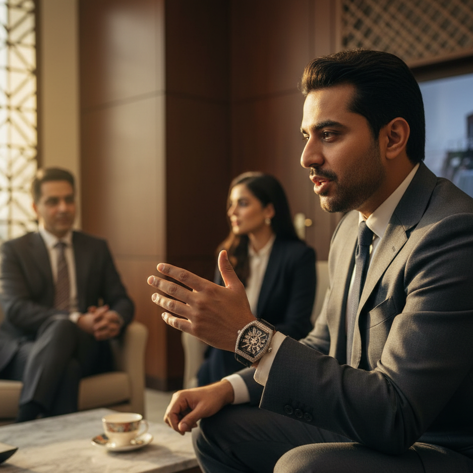 Frank Miller Black Dial with Ice Tone Bazel