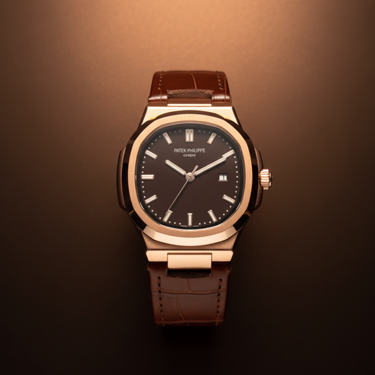 Patek Phillipe Rose Gold with Brown Dial